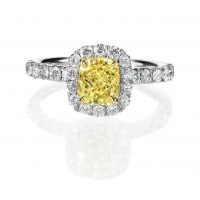 yellow diamond colored engagement ring topaz citrine