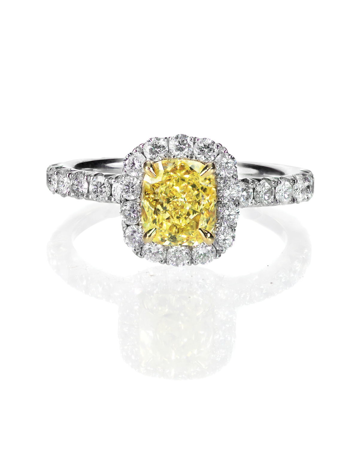 yellow diamond colored engagement ring topaz citrine